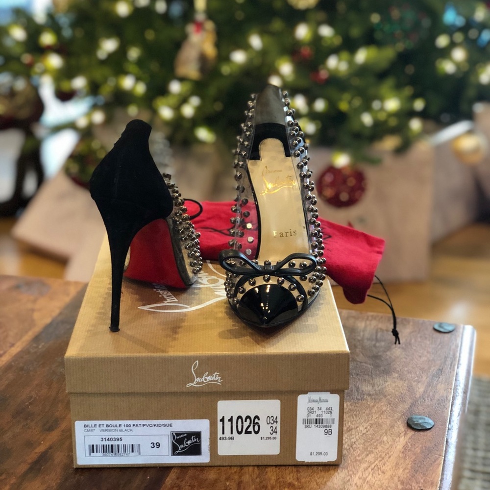 Christian Louboutin Heels Studded Pumps With Bow